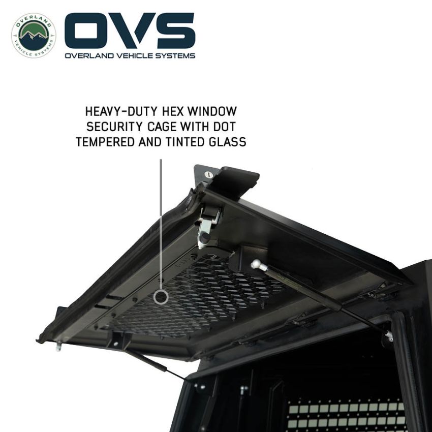 Expedition Pro Plus Truck Cap W/Full Wing Window Doors, Front and Rear Windows and 3rd Brake Light 24-26 Toyota Tacoma Overland Vehicle Systems