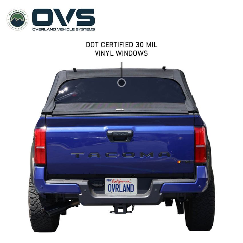 Explorer Soft Shell - Black Diamond Canvas and Aluminum Frame 20-26 Gladiator Overland Vehicle Systems