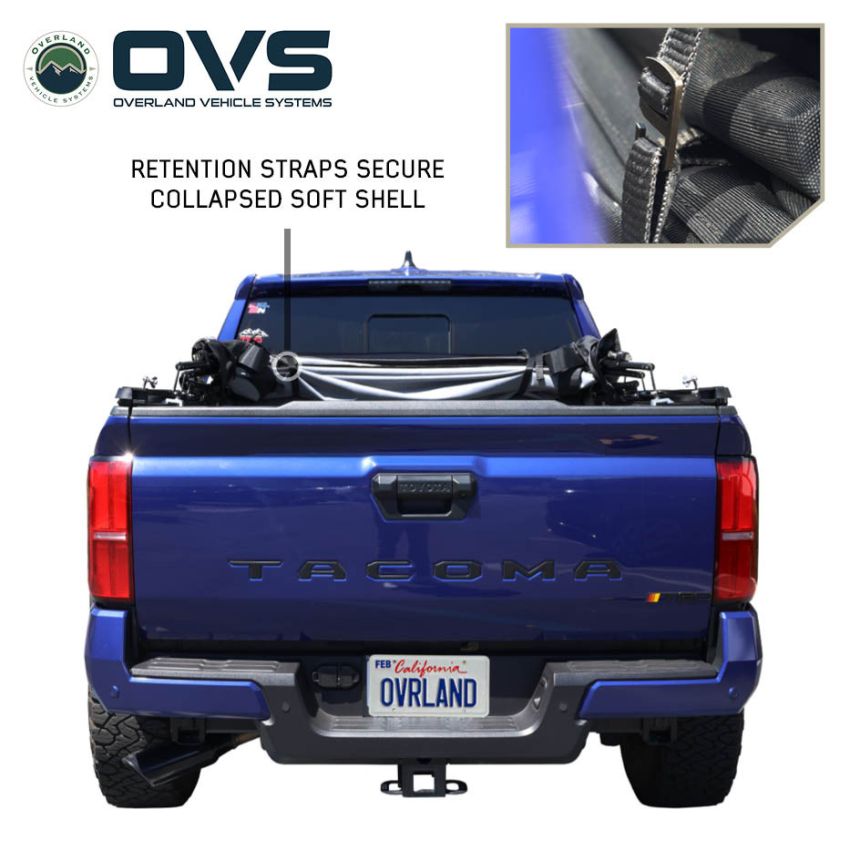 Explorer Soft Shell - Black Diamond Canvas and Aluminum Frame 20-26 Gladiator Overland Vehicle Systems