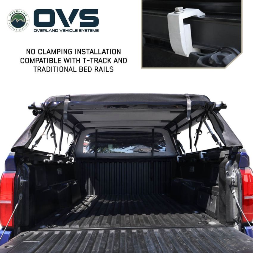 Explorer Soft Shell - Black Diamond Canvas and Aluminum Frame 19-26 RAM 1500/TRX Overland Vehicle Systems