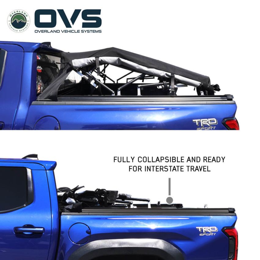 Explorer Soft Shell - Black Diamond Canvas and Aluminum Frame 19-26 RAM 1500/TRX Overland Vehicle Systems