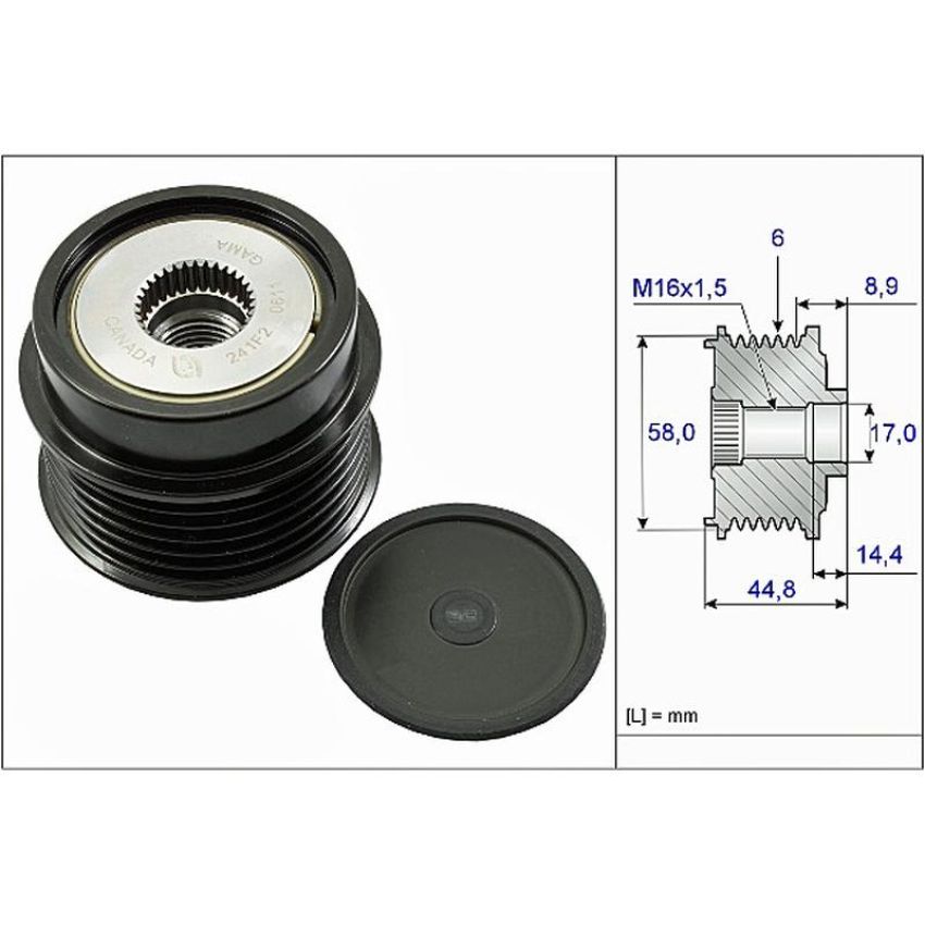 INA EA0271 INA BDC FEAD overruning alternator decoupler