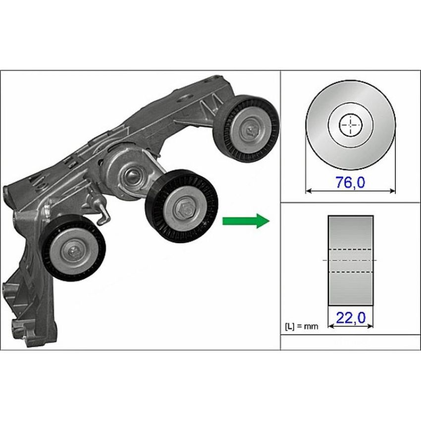 INA FT40431 INA BDC FEAD tensioner