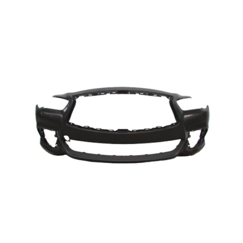 FRONT BUMPER COVER HYBRID;W/OBJECT SENSORS;PRIME INFINITI QX60 16-20 CAPA