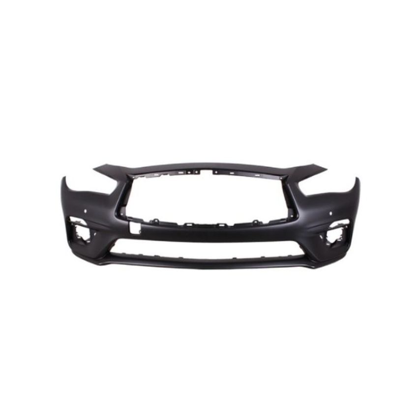 FRONT BUMPER COVER HYBRID; W/OBJECT SENSORS; PRIME INFINITI Q50 18-C