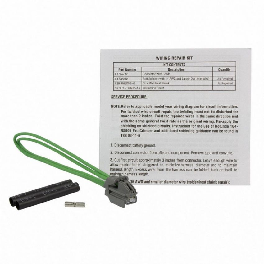 Genuine OEM 3U2Z14S411AEB Wiring Connector and Pigtail