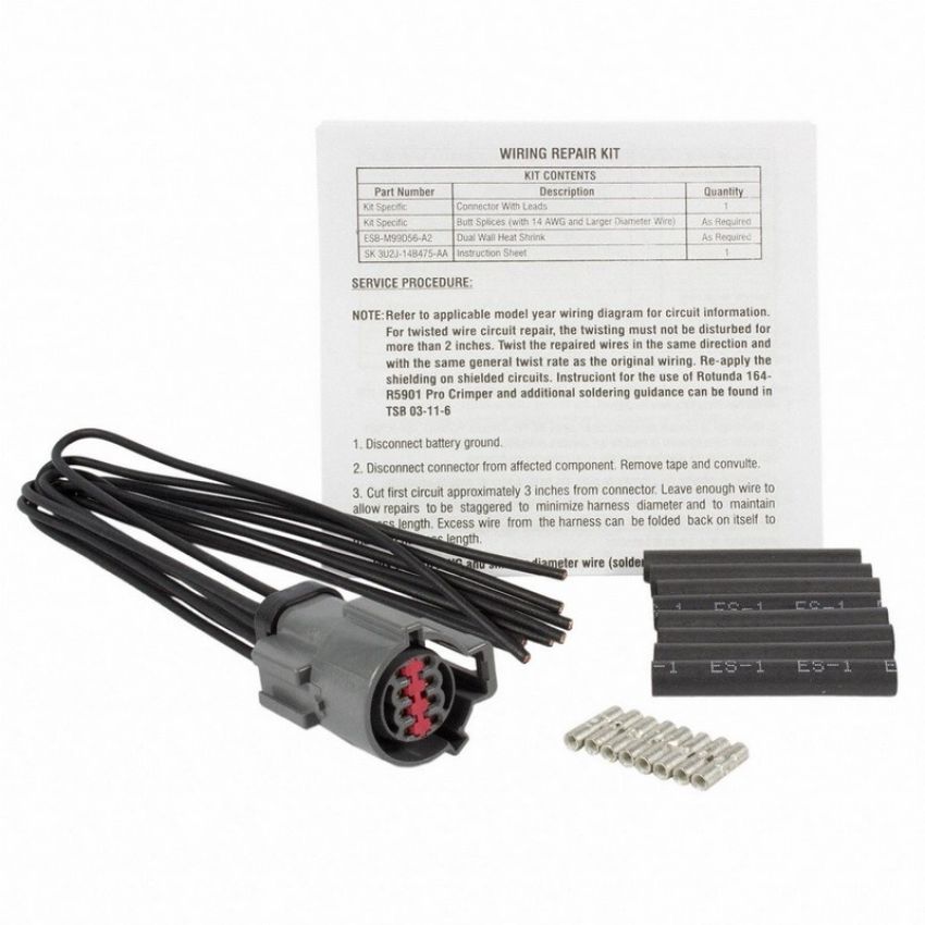 Genuine OEM 3U2Z14S411BEAA Wiring Connector and Pigtail