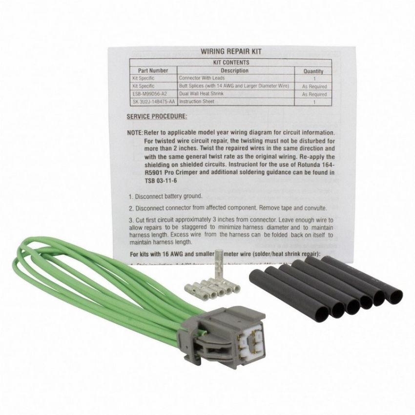 Genuine OEM 3U2Z14S411JBB Wiring Connector and Pigtail