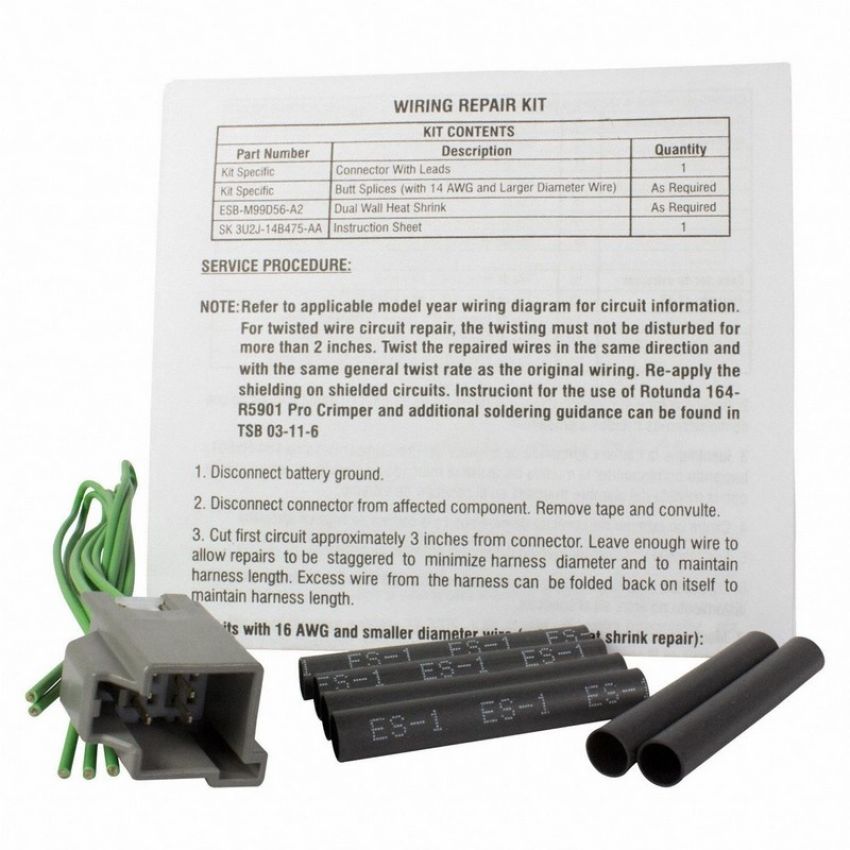 Genuine OEM 3U2Z14S411NBB Wiring Connector and Pigtail