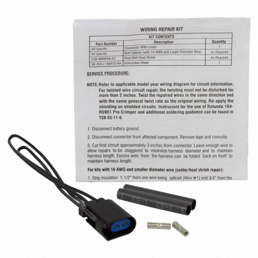 Genuine OEM 3U2Z14S411UDB Wiring Connector and Pigtail