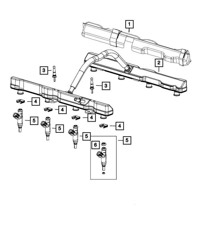 Genuine OEM Fuel Injector 5037479AD
