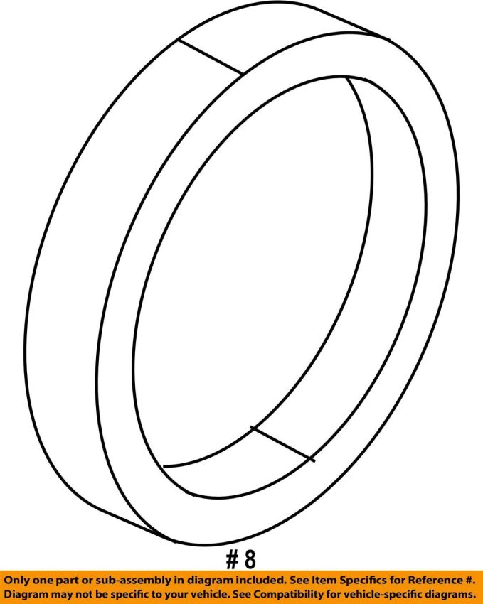 Genuine OEM 5086983AA Rear Wheel Seal