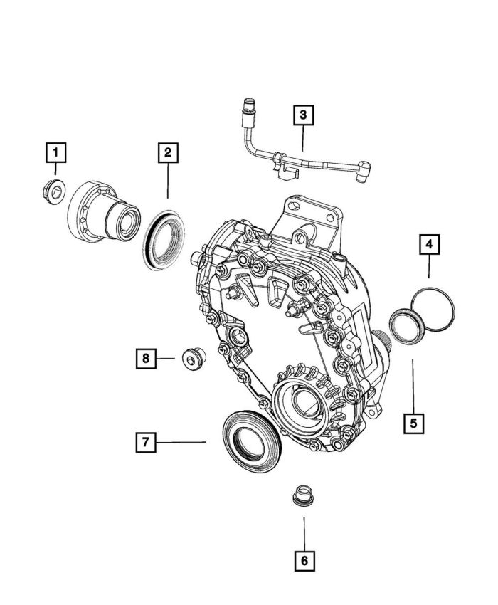 Genuine OEM 5134903AB Automatic Transmission Output Shaft Seal