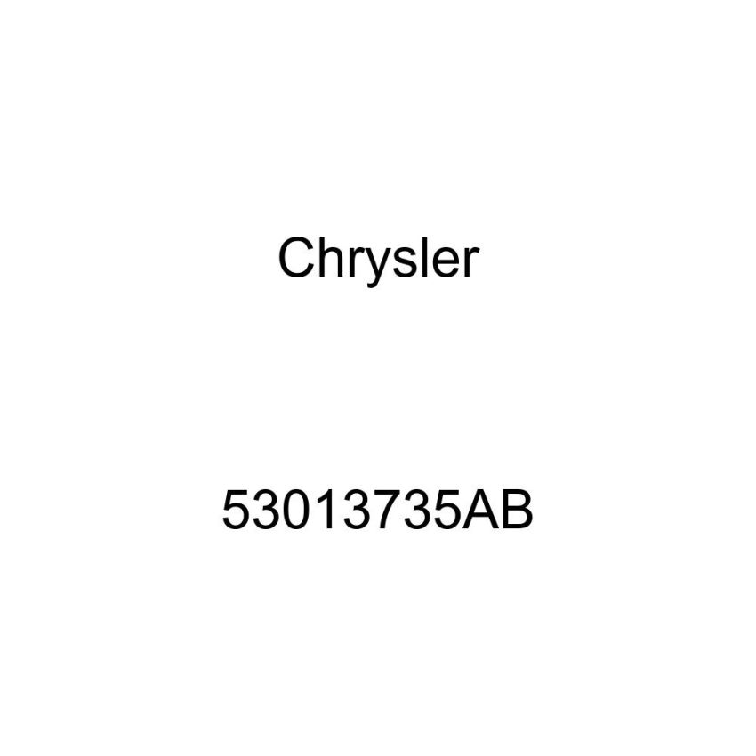 Genuine OEM 53013735AB PAD, Engine