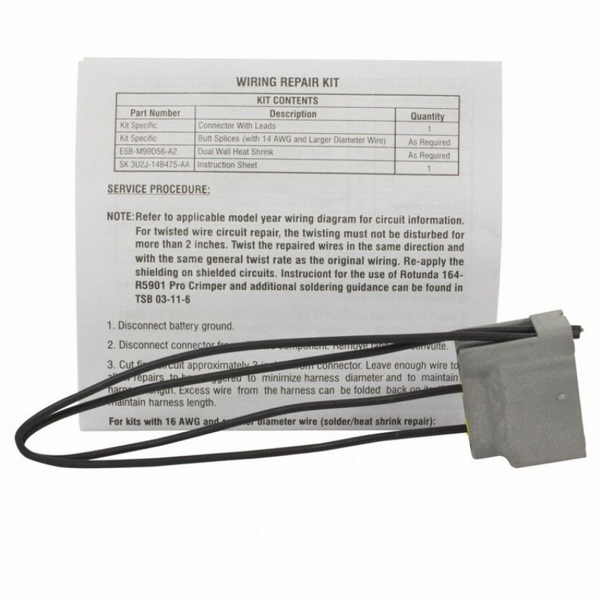 Genuine OEM 6U2Z14S411BA Wiring Connector and Pigtail