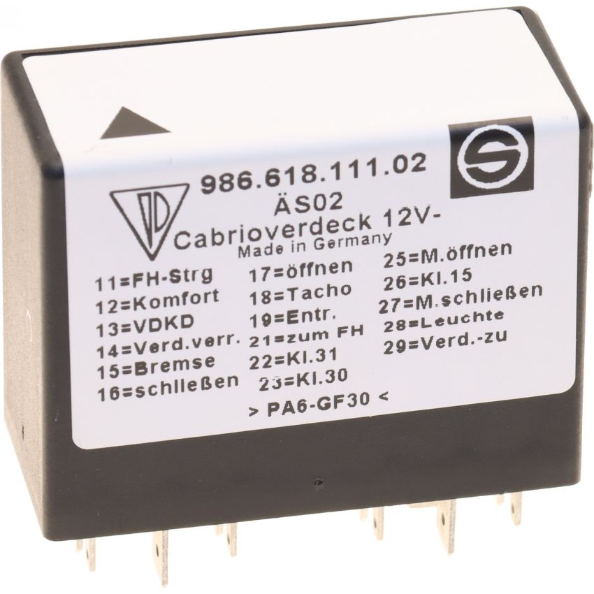 Genuine OEM Convertible Top Relay 98661811103