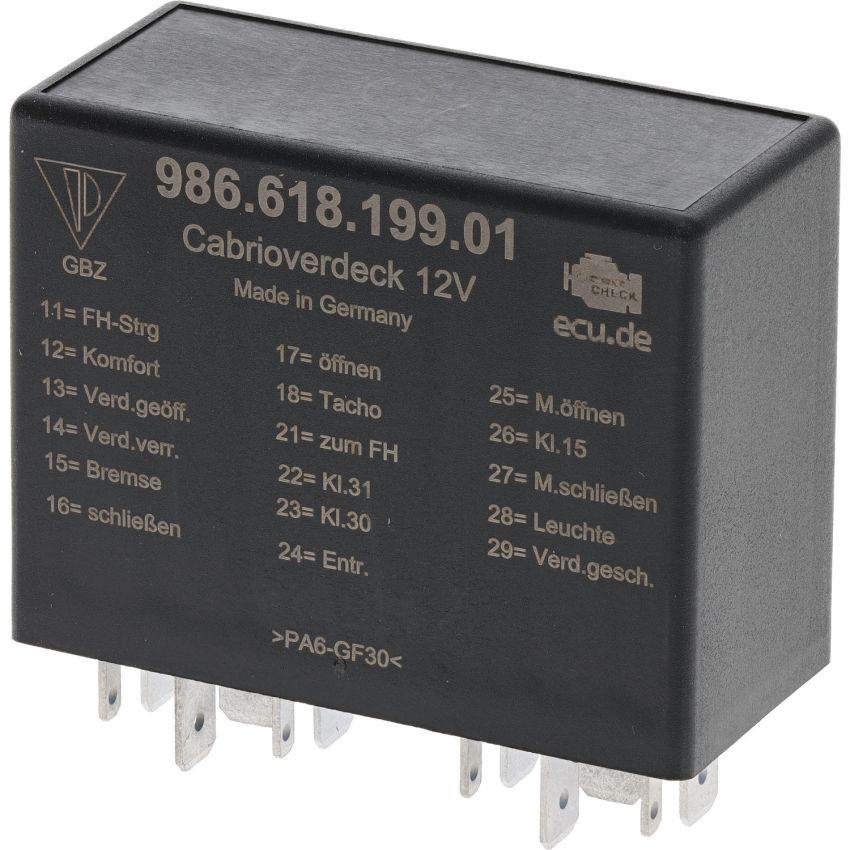 Genuine OEM Convertible Top Relay 98661819901