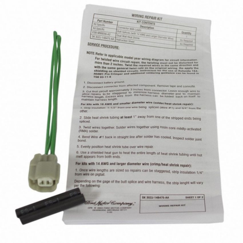Genuine OEM AU2Z14S411BJA Wiring Connector and Pigtail