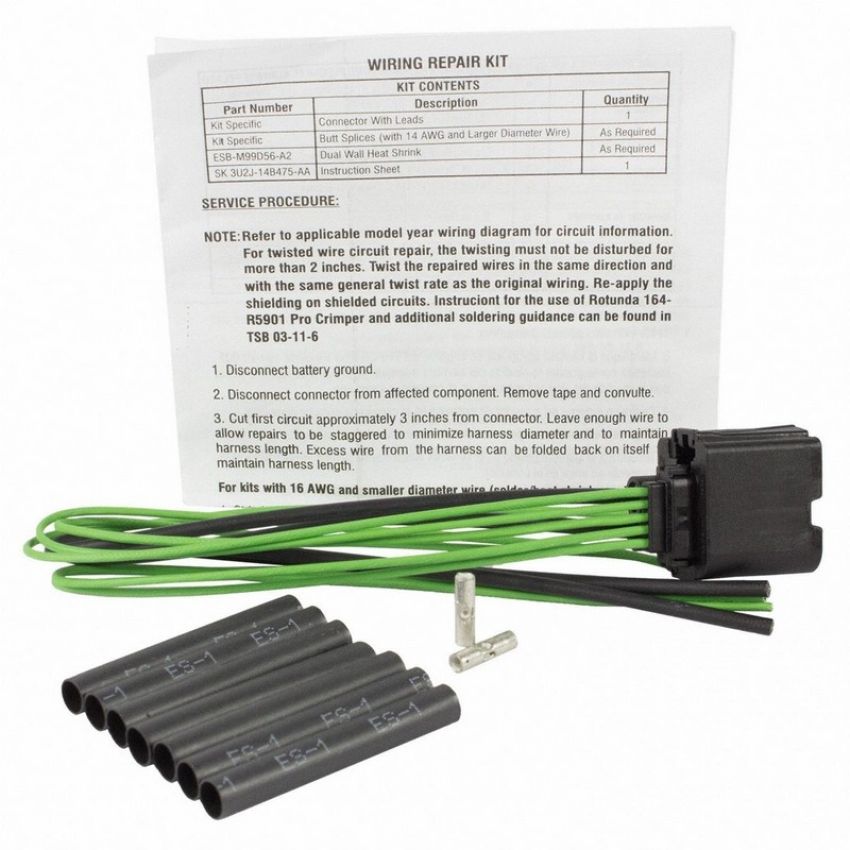 Genuine OEM BU2Z14S411ASA Wiring Connector and Pigtail