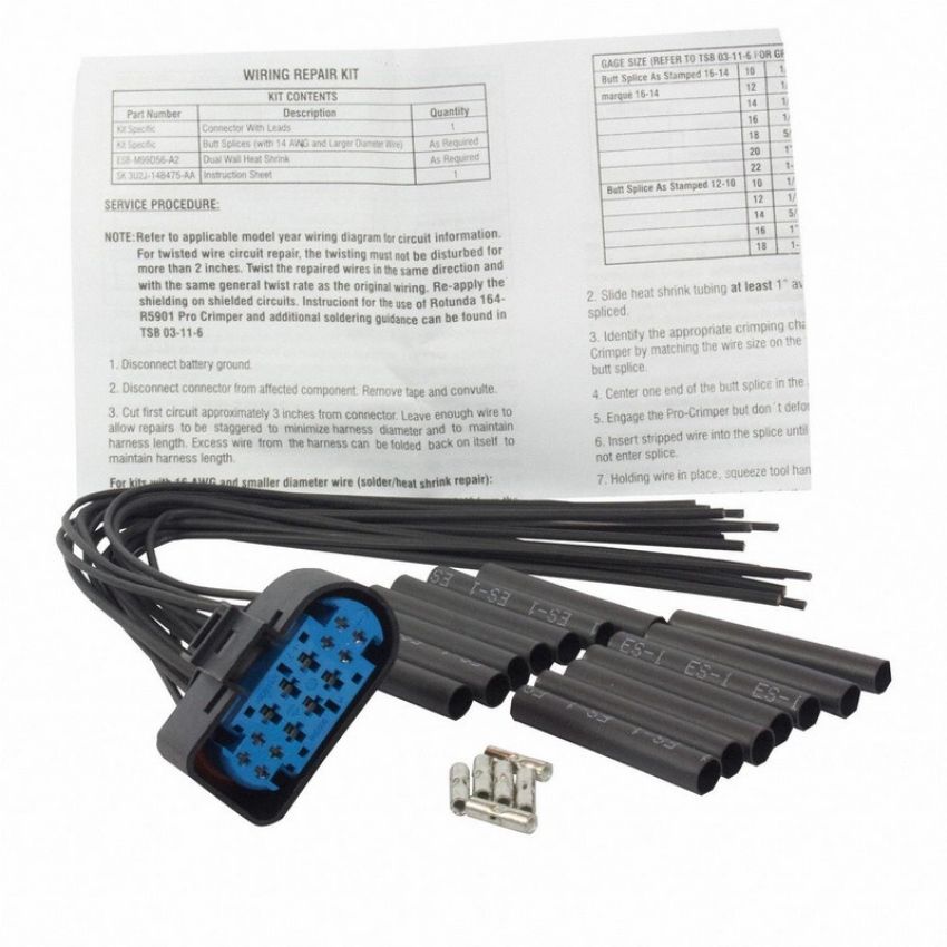 Genuine OEM BU2Z14S411LA Wiring Connector and Pigtail