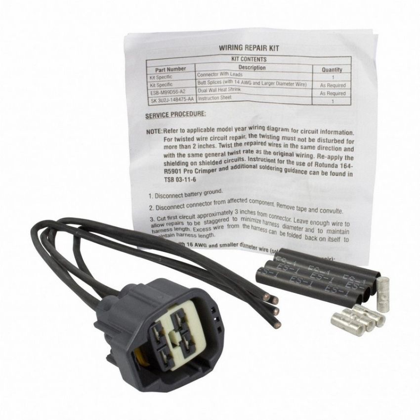 Genuine OEM DU2Z14S411ABA Wiring Connector and Pigtail