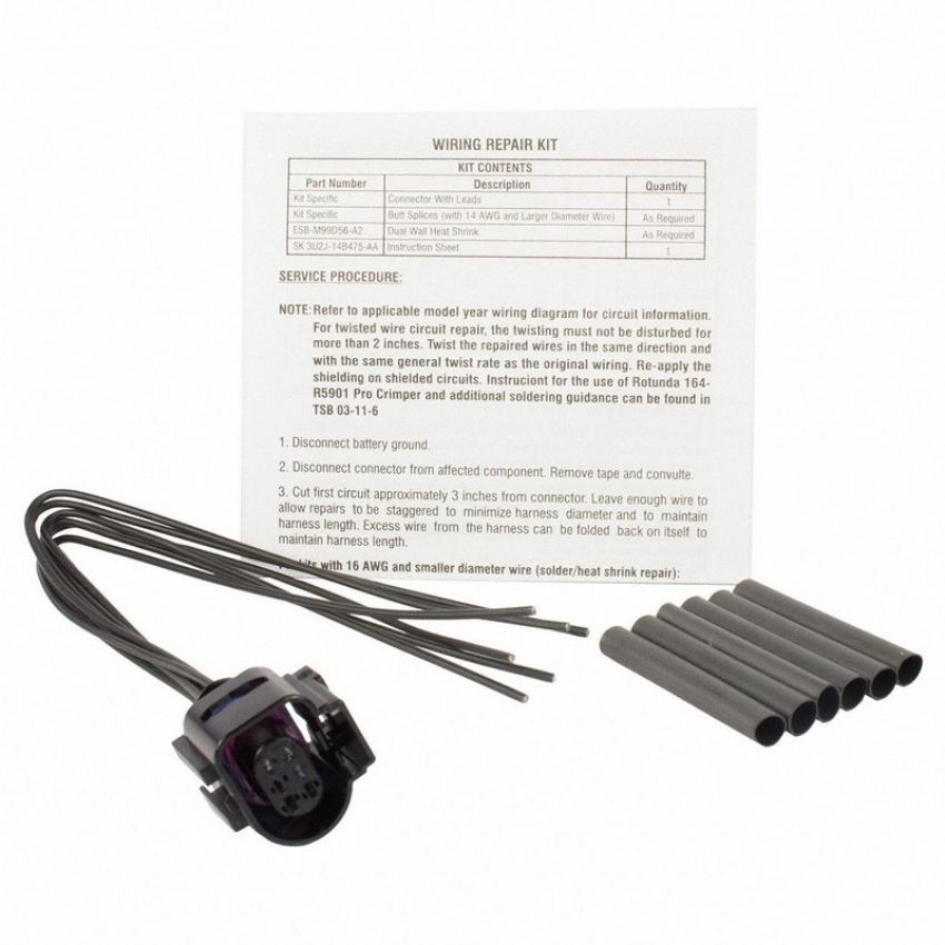 Genuine OEM DU2Z14S411AFA Wiring Connector and Pigtail