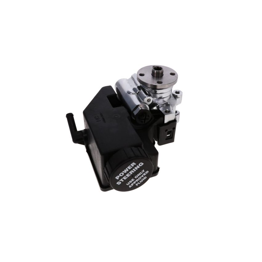 Top Street Performance JM2012BK Remote Power Steering Reservoir, Black Aluminum