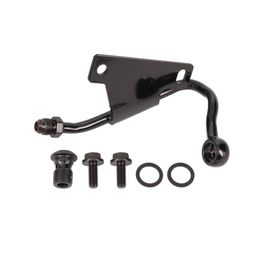 Top Street Performance JM2014C GM Type II Power Steering Pump Mid-Mount Hardline