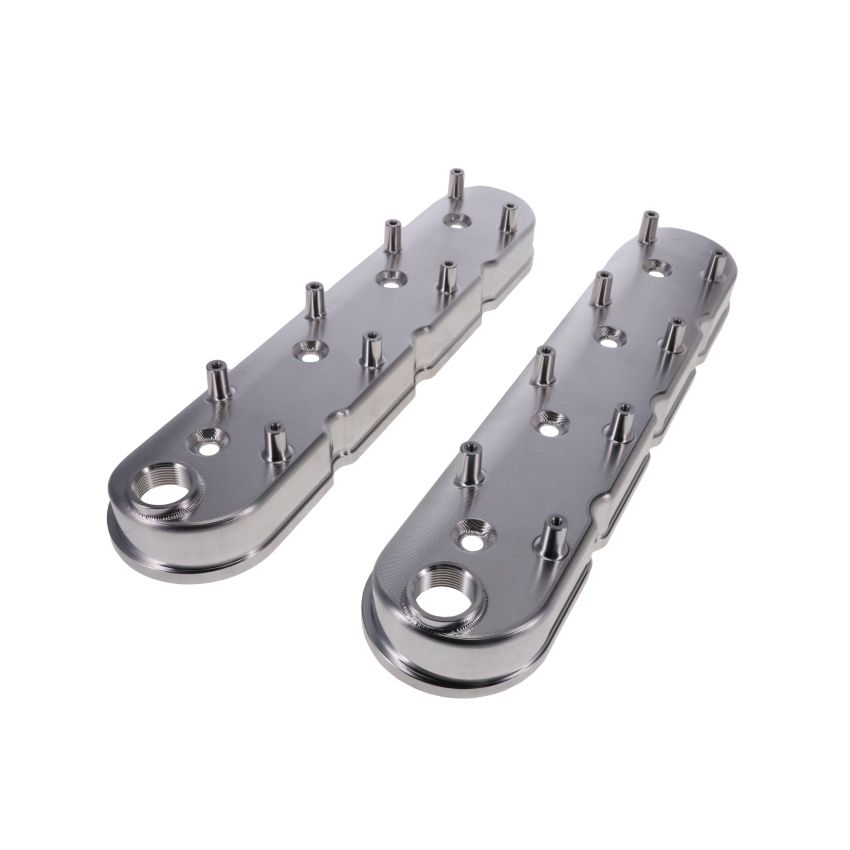 Top Street Performance JM80824 TSP V Series GM LS Natural Billet Aluminum Valve Covers
