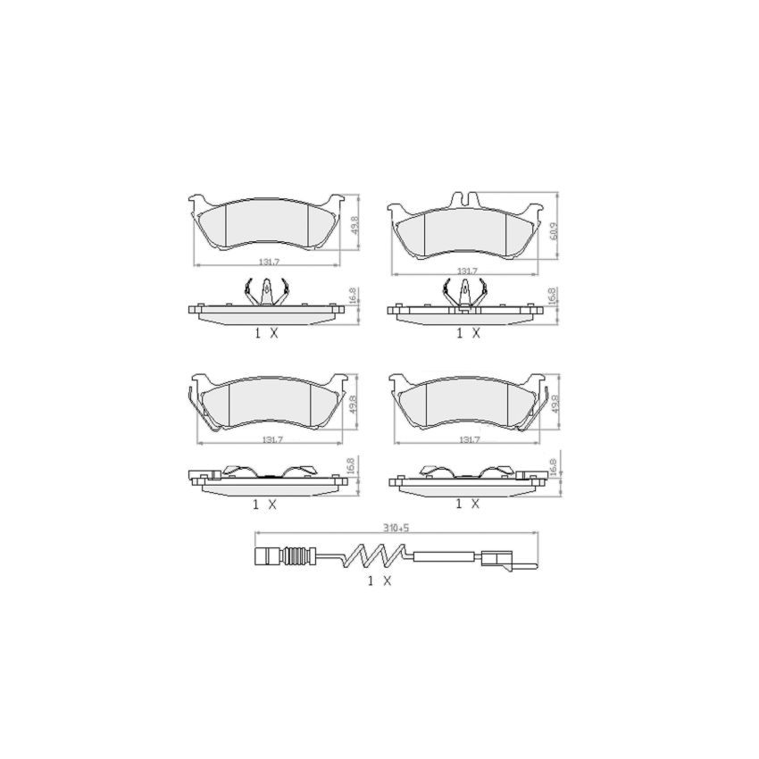 Jurid 573148J Brake Pad Set