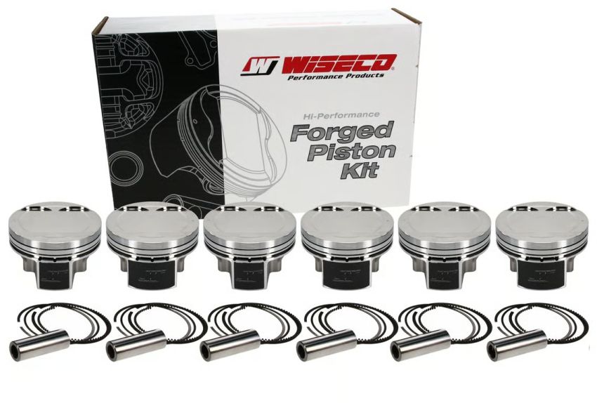 Wiseco K680M9558AP Piston Set, Nissan, VR38DETT, 95.58 mm Bore, Sport Compact, Set of 6