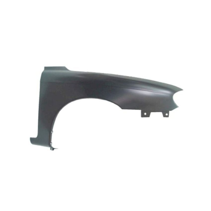 RH FRONT FENDER ASSY 4DR SEDAN; W/O SIDE MARKER HOLE; EARLY DESIGN KIA SPECTRA 2002-2004