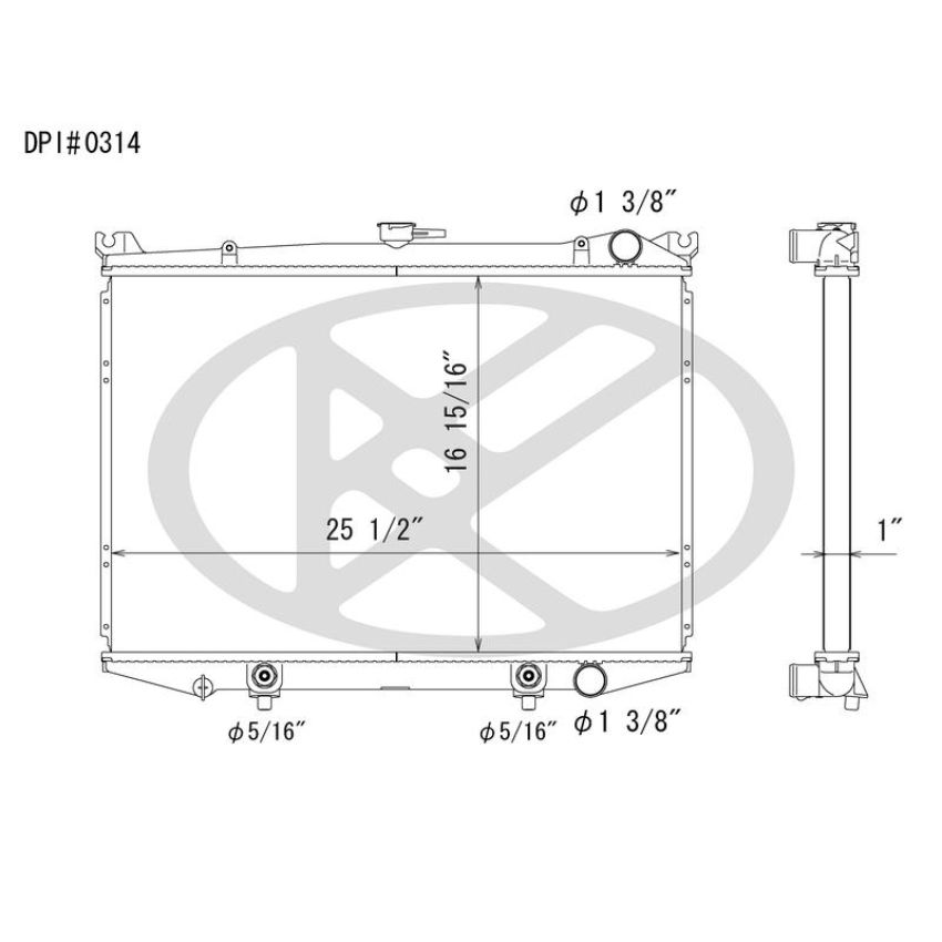 KOYORAD A0314 Koyorad Radiator A0314
