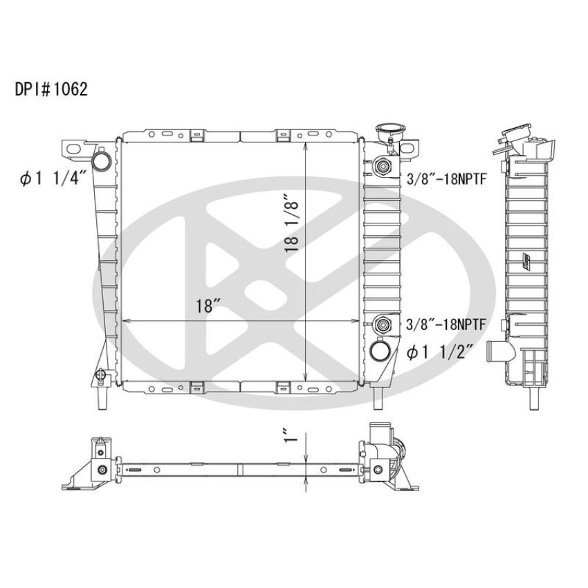KOYORAD A1062 Koyorad Radiator A1062