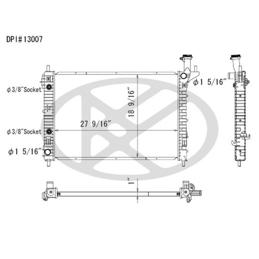 KOYORAD A13007 Koyorad Radiator A13007