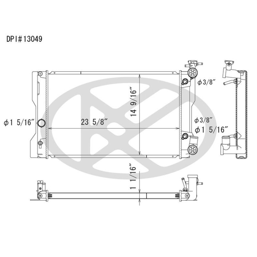 KOYORAD A13049 Koyorad Radiator A13049