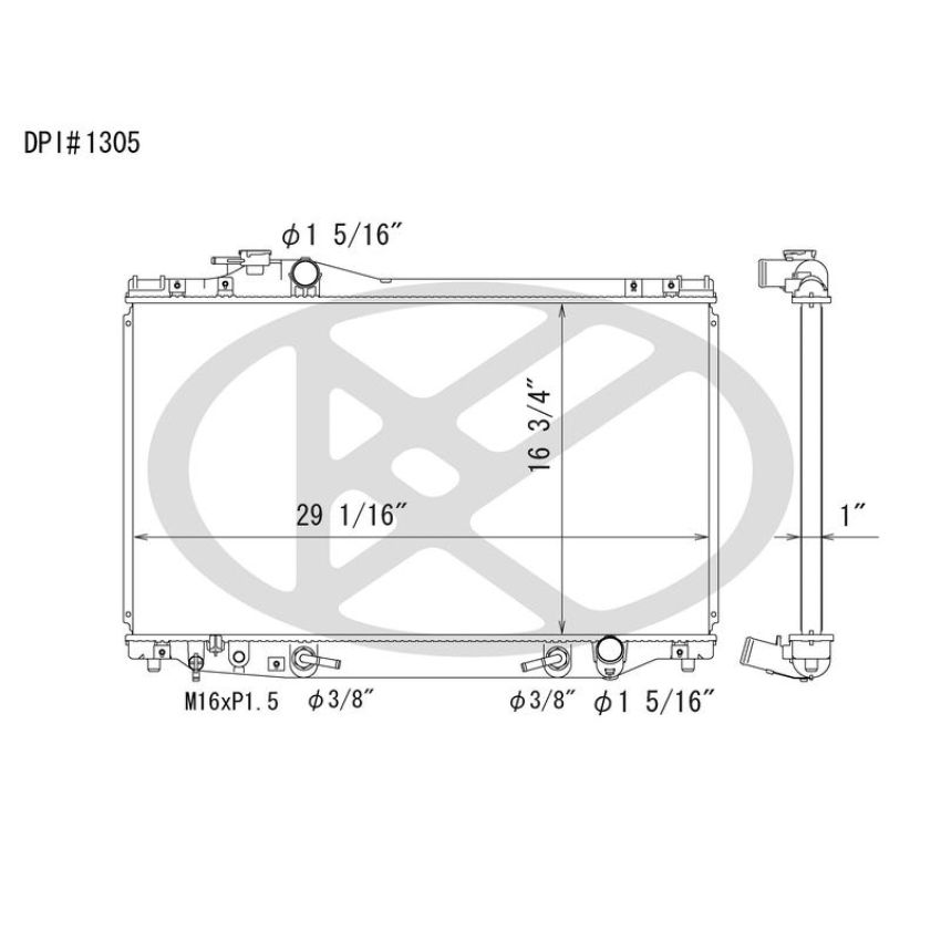 KOYORAD A1305 Koyorad Radiator A1305