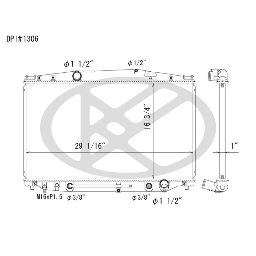 KOYORAD A1306 Koyorad Radiator A1306