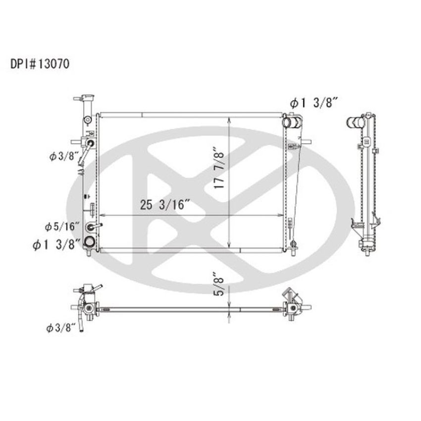 KOYORAD A13070 Koyorad Radiator A13070