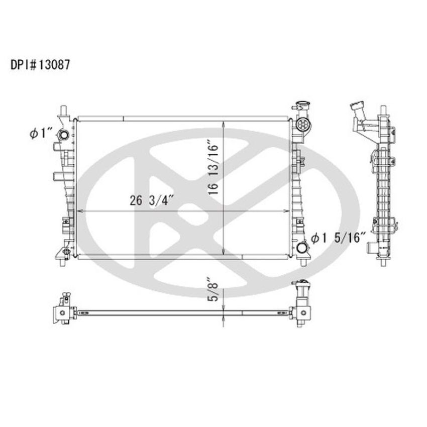 KOYORAD A13087 Koyorad Radiator A13087