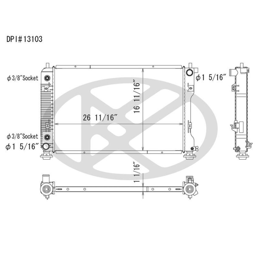 KOYORAD A13103 Koyorad Radiator A13103