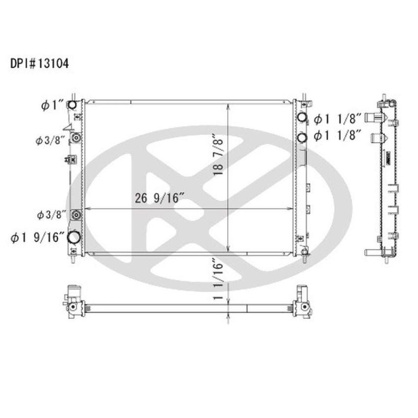 KOYORAD A13104 Koyorad Radiator A13104