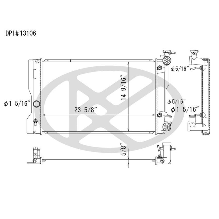 KOYORAD A13106 Koyorad Radiator A13106