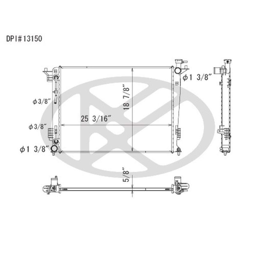 KOYORAD A13150 Koyorad Radiator A13150