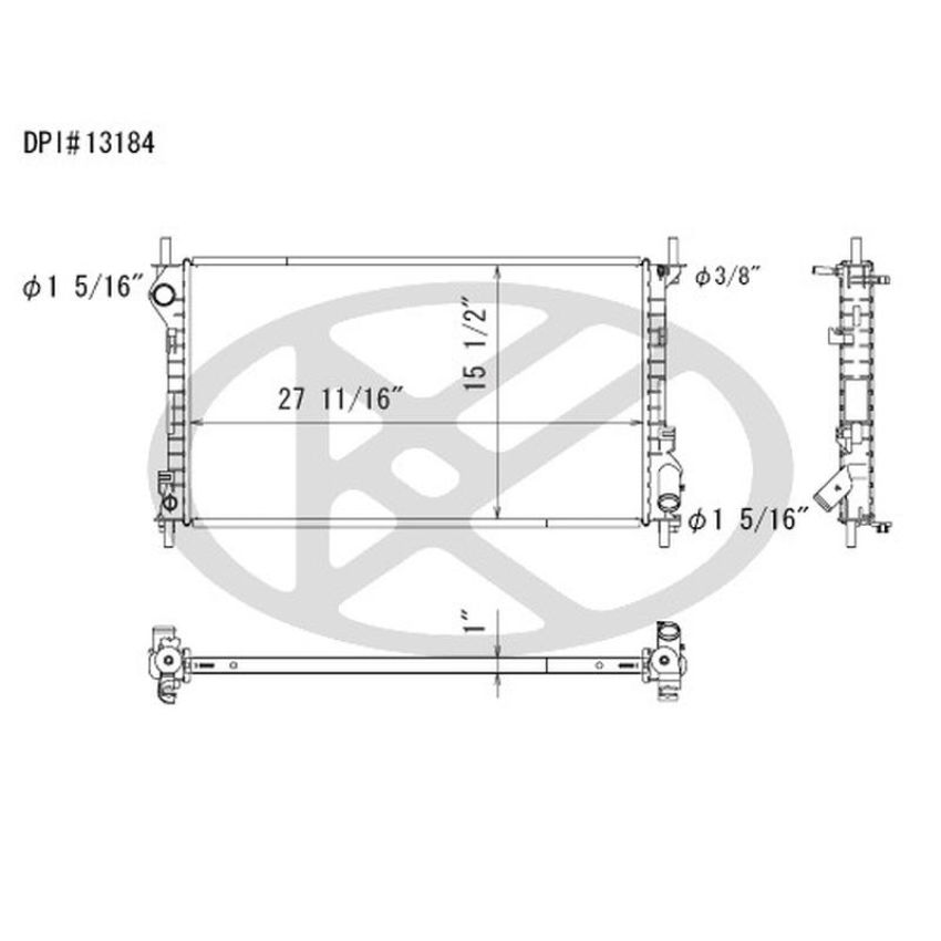 KOYORAD A13184 Koyorad Radiator A13184