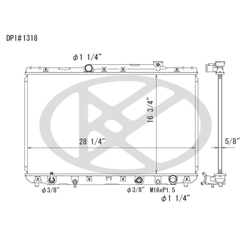 KOYORAD A1318 Koyorad Radiator A1318