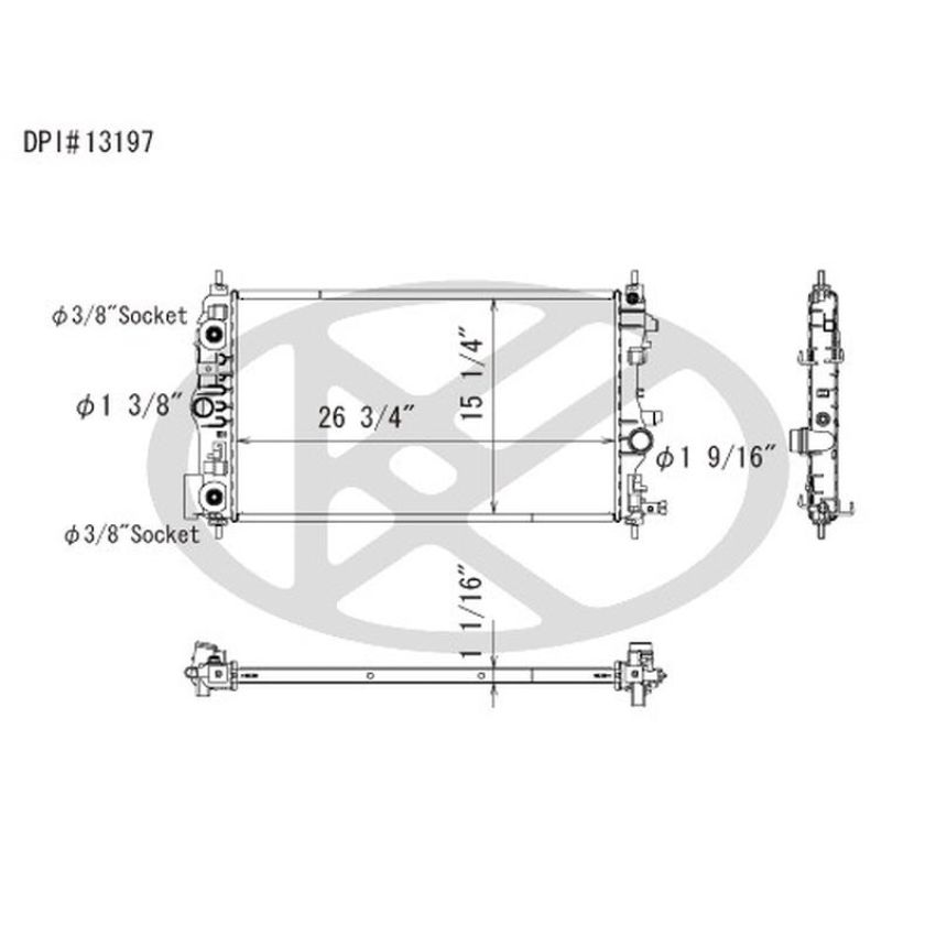 KOYORAD A13197 Koyorad Radiator A13197