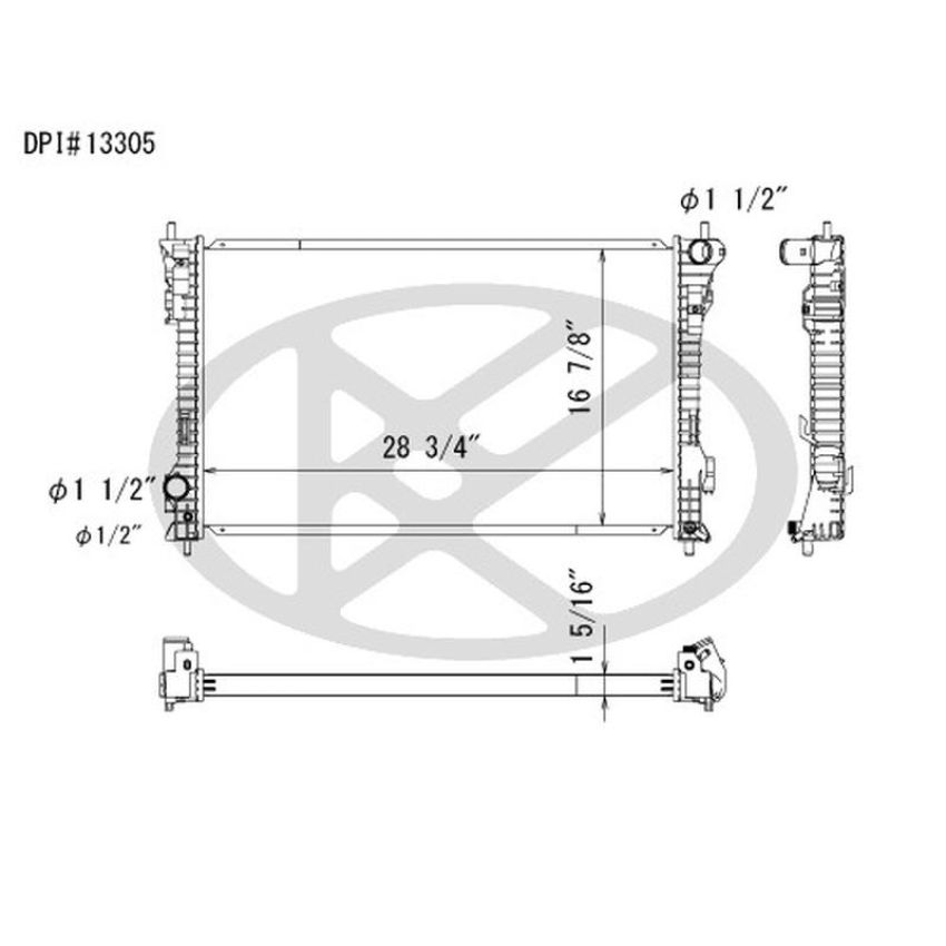 KOYORAD A13305 Koyorad Radiator A13305