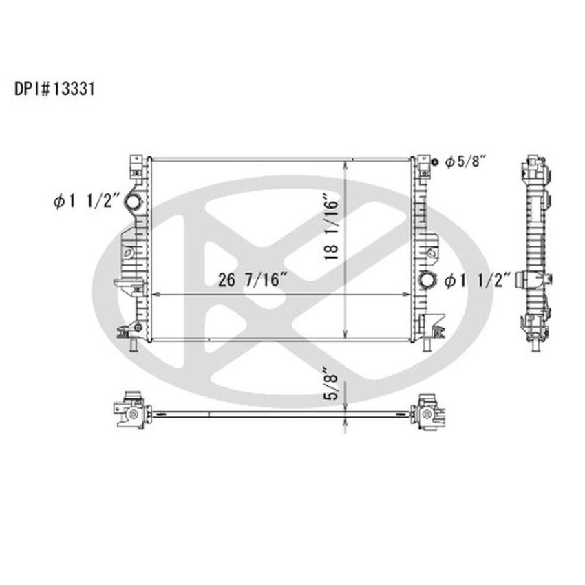 KOYORAD A13331 Koyorad Radiator A13331