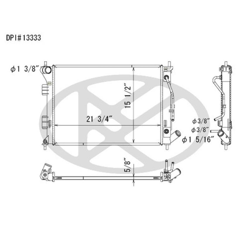 KOYORAD A13333 Koyorad Radiator A13333